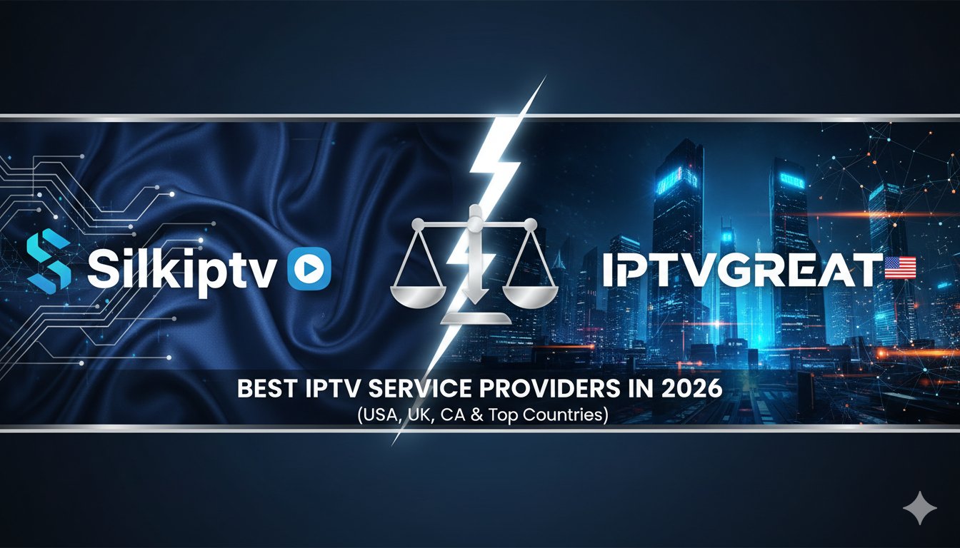 Silkiptv VS IPTVGREAT: Best IPTV Service Providers in 2026 (USA, UK, CA & Top Countries)