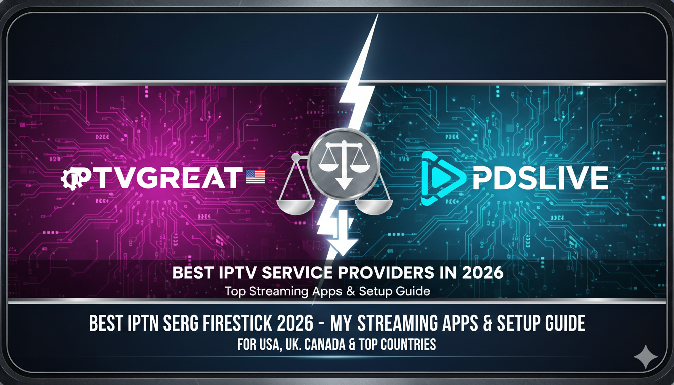IPTVGREAT vs. PDSLIVE: Best IPTV for Firestick 2026: Top Streaming Apps & Setup Guide