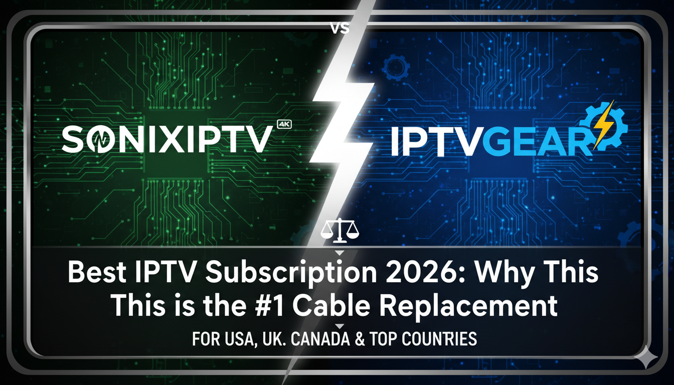 SONIXIPTV VS IPTVGEAR: Best IPTV Subscription 2026: Why This is the #1 Cable Replacement