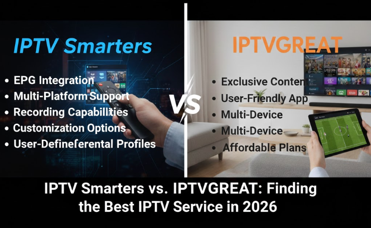 IPTV Smarters vs. IPTVGREAT: Finding the Best IPTV Service in 2026
