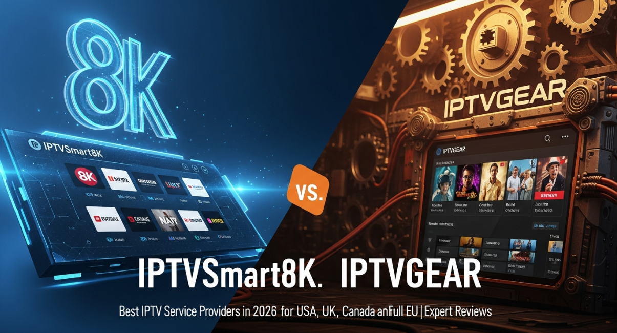 IPTVSmart8K vs. IPTVGEAR: Best IPTV Service Providers in 2026 for USA, UK, Canada and Full EU | Expert Reviews